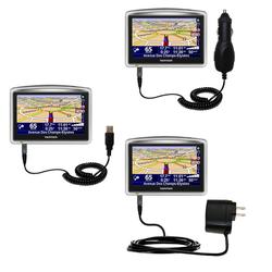 Gomadic Deluxe Kit for the TomTom ONE XL S includes a USB cable with Car and Wall Charger - Brand w/
