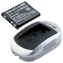 Eforcity Digital Camera BATTERY / CHARGER For Olympus LI-40C LI40C