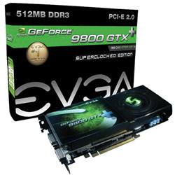 EVGA GeForce 9800 GTX+ 512MB DDR3 256-bit PCI-E 2.0 DirectX 10 SLI Video Card (512-P3-N884-AR)