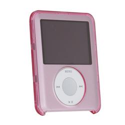Eforcity Delux Package -- iPod Nano 3 Gen Clear PInk Toner Crystal Hard Case with Screen Protector G