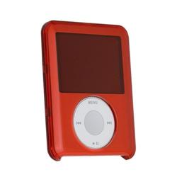 Eforcity Delux Package -- iPod Nano 3 Gen Clear Red Crystal Hard Case with Screen Protector Guard Sh