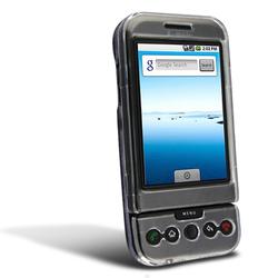 Eforcity Snap / Clip On Crystal Case w/ Belt Clip for HTC G1 Google / HTC Dream, Clear