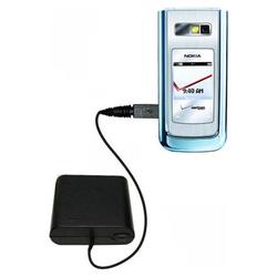 Gomadic Emergency AA Battery Charge Extender for the Nokia 6205 - Brand w/ TipExchange Technology