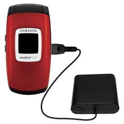 Gomadic Emergency AA Battery Charge Extender for the Samsung SCH-R300 - Brand w/ TipExchange Technol