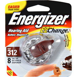 Energizer EZ Change Hearing Aid Battery (AC312EZ-8)