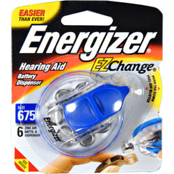 Energizer EZ Change Hearing Aid Battery (AC675EZ-6)