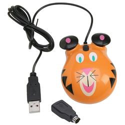 ERGOGUYS Ergoguys Tiger Themed Computer Mouse - Optical - PS/2, USB - 2 x Button