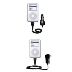 Gomadic Essential Kit for the Apple iPod (Gen) - includes Car and Wall Charger with Rapid Charge Technology