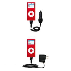 Gomadic Essential Kit for the Apple iPod Nano 8GB - includes Car and Wall Charger with Rapid Charge Technolo