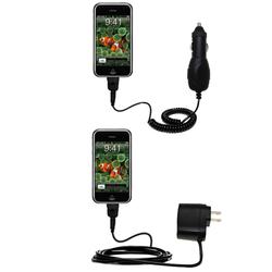 Gomadic Essential Kit for the Apple iPod touch - includes Car and Wall Charger with Rapid Charge Technology