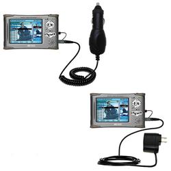 Gomadic Essential Kit for the Archos AV480 - includes Car and Wall Charger with Rapid Charge Technology - G
