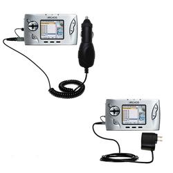 Gomadic Essential Kit for the Archos Gmini 400 - includes Car and Wall Charger with Rapid Charge Technology