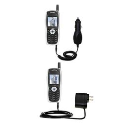 Gomadic Essential Kit for the Audiovox CDM 8400 - includes Car and Wall Charger with Rapid Charge Technology