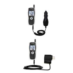 Gomadic Essential Kit for the Audiovox CDM 8410 - includes Car and Wall Charger with Rapid Charge Technology