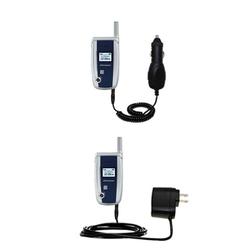 Gomadic Essential Kit for the Audiovox CDM 8610VM - includes Car and Wall Charger with Rapid Charge Technolo