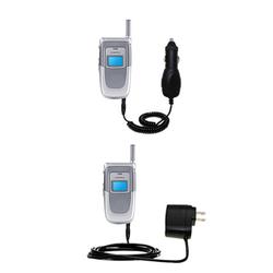 Gomadic Essential Kit for the Audiovox CDM 8615CS - includes Car and Wall Charger with Rapid Charge Technolo