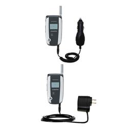 Gomadic Essential Kit for the Audiovox CDM 8910BM - includes Car and Wall Charger with Rapid Charge Technolo