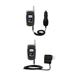 Gomadic Essential Kit for the Audiovox CDM 8915 - includes Car and Wall Charger with Rapid Charge Technology