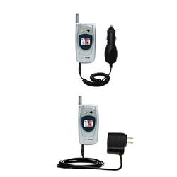 Gomadic Essential Kit for the Audiovox CDM 9950 - includes Car and Wall Charger with Rapid Charge Technology