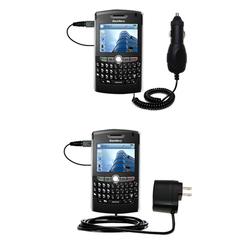 Gomadic Essential Kit for the Blackberry 8820 - includes Car and Wall Charger with Rapid Charge Technology