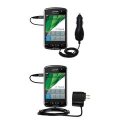 Gomadic Essential Kit for the Blackberry Storm - includes Car and Wall Charger with Rapid Charge Technology