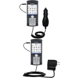 Gomadic Essential Kit for the Blackberry pearl - includes Car and Wall Charger with Rapid Charge Technology