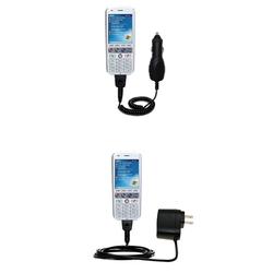 Gomadic Essential Kit for the HTC Amadeus - includes Car and Wall Charger with Rapid Charge Technology - Go