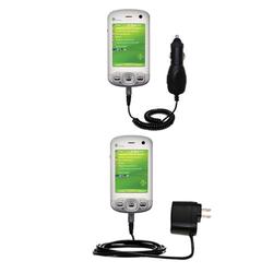 Gomadic Essential Kit for the HTC P3600 - includes Car and Wall Charger with Rapid Charge Technology - Goma