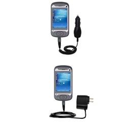 Gomadic Essential Kit for the HTC Prodigy - includes Car and Wall Charger with Rapid Charge Technology - Go