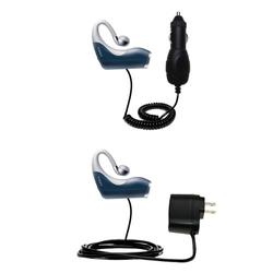 Gomadic Essential Kit for the Jabra BT110 - includes Car and Wall Charger with Rapid Charge Technology - Go
