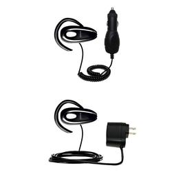 Gomadic Essential Kit for the Jabra BT125 - includes Car and Wall Charger with Rapid Charge Technology - Go