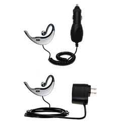 Gomadic Essential Kit for the Jabra BT500 - includes Car and Wall Charger with Rapid Charge Technology - Go