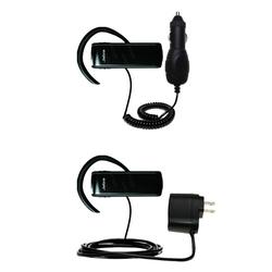 Gomadic Essential Kit for the Jabra BT5010 - includes Car and Wall Charger with Rapid Charge Technology - G