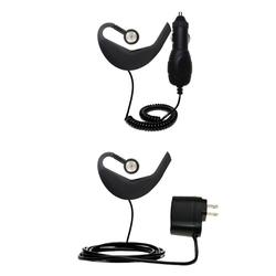 Gomadic Essential Kit for the Jabra BT5020 - includes Car and Wall Charger with Rapid Charge Technology - G