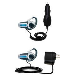 Gomadic Essential Kit for the Jabra BT800 - includes Car and Wall Charger with Rapid Charge Technology - Go