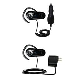 Gomadic Essential Kit for the Jabra BT8010 - includes Car and Wall Charger with Rapid Charge Technology - G
