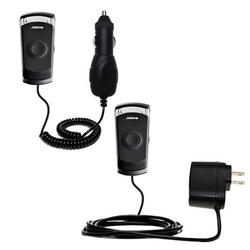 Gomadic Essential Kit for the Jabra BT8040 - includes Car and Wall Charger with Rapid Charge Technology - G