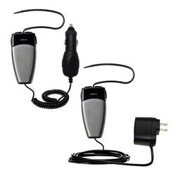 Gomadic Essential Kit for the Jabra JX20 - includes Car and Wall Charger with Rapid Charge Technology - Gom