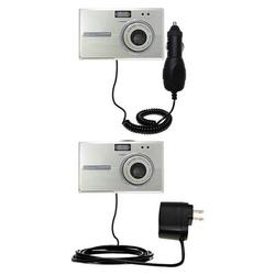 Gomadic Essential Kit for the Kodak EasyShare One 6MP - includes Car and Wall Charger with Rapid Charge Tech