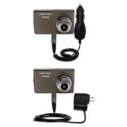 Gomadic Essential Kit for the Kodak M1033 - includes Car and Wall Charger with Rapid Charge Technology - Go