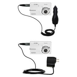 Gomadic Essential Kit for the Kodak M1073 IS - includes Car and Wall Charger with Rapid Charge Technology -