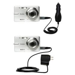 Gomadic Essential Kit for the Kodak M873 - includes Car and Wall Charger with Rapid Charge Technology - Gom