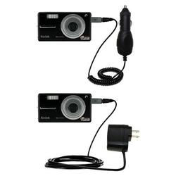 Gomadic Essential Kit for the Kodak V603 - includes Car and Wall Charger with Rapid Charge Technology - Gom