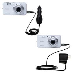 Gomadic Essential Kit for the Kodak V803 - includes Car and Wall Charger with Rapid Charge Technology - Gom