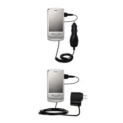 Gomadic Essential Kit for the LG KG970 Shine - includes Car and Wall Charger with Rapid Charge Technology -