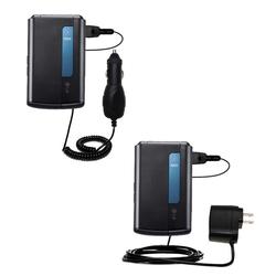 Gomadic Essential Kit for the LG KS20 - includes Car and Wall Charger with Rapid Charge Technology - Gomadi
