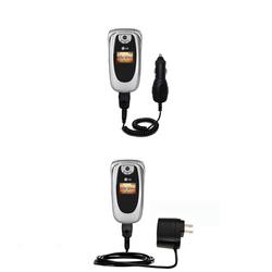 Gomadic Essential Kit for the LG VI-125 - includes Car and Wall Charger with Rapid Charge Technology - Goma