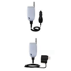 Gomadic Essential Kit for the LG VX3300 - includes Car and Wall Charger with Rapid Charge Technology - Goma
