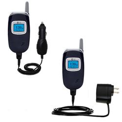 Gomadic Essential Kit for the LG VX3400 VX-3400 - includes Car and Wall Charger with Rapid Charge Technology