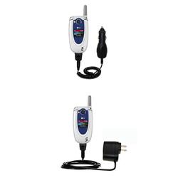Gomadic Essential Kit for the LG VX5200 - includes Car and Wall Charger with Rapid Charge Technology - Goma